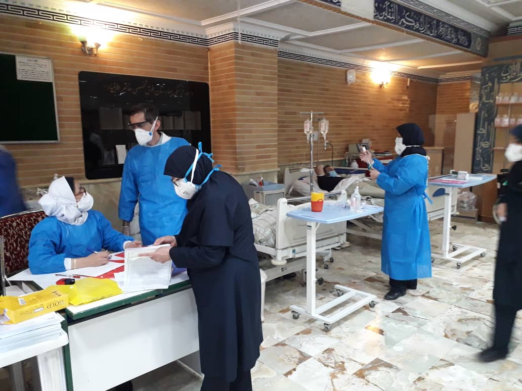 گزارش تصویری از راه اندازی بخش اضطراری کرونا و تجهیز آن در بیمارستان تخصصی و فوق تخصصی خاتم الانبیاء (ص) تهران